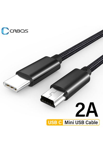 Choice كابل محول USB C إلى Mini USB بطول 0.5 متر من USB Type C إلى Mini USB لشحن الكاميرا ومشغل MP3 وMacbook Pro ومحرك الأقراص الصلبة