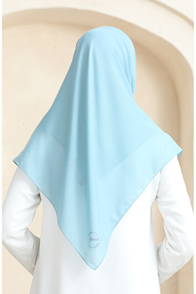 sefamerve Prs-Ssbwl-09 Model Plain Cyan Scarf