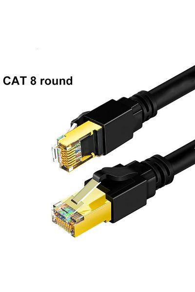 Choice كابل دائري Cat8 بطول 0.5 متر، كابل دائري لشبكة LAN Cat8 Rj45، كابل شبكة سريع 40 جيجابت في الثانية