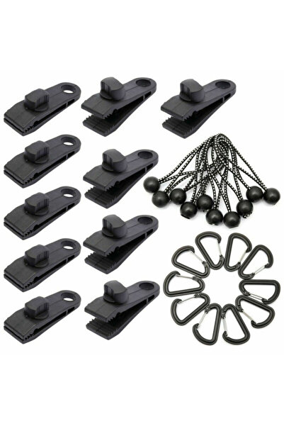 Choice 30 قطعة من مشابك القماش المشمعي ذات المقبض المتين مع مشابك تثبيت الخيا...