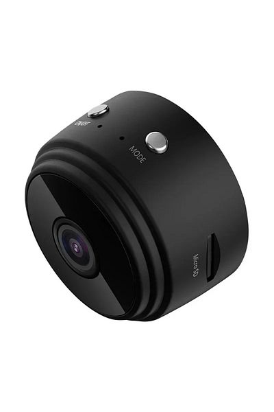 DIKELANG black Mini wireless surveillance camera, WiFi, security monitoring, remote monitor, camera, smart ho