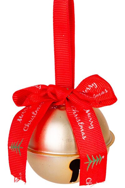 Herdekora Στολίδι Χριστουγεννιάτικου Δέντρου Χριστουγεννιάτικη Μπάλα Κουδούνι Χρυσό 5,5 εκ.