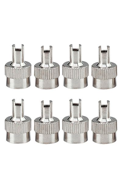 Choice 8Pcs Wheel Tire Valve Lid Cover Leak-proof Tire Valve Stem Cap Copper Slotted Head Stem Cover Aut...