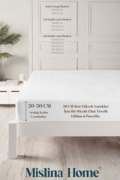 Mislina Home Wellsoft Liquid Impermeabil Montat Full Edge Protector de saltea dublu Silențios