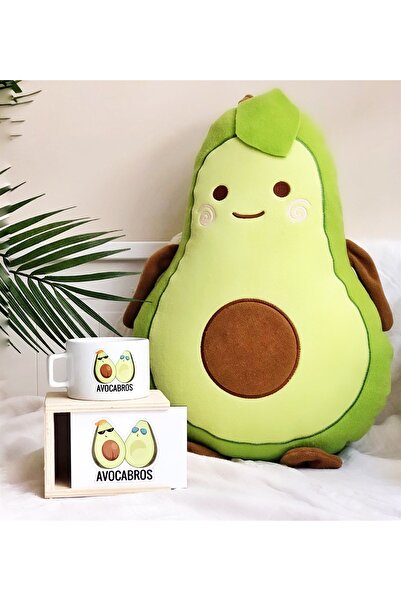 Gift Moda Avokado Yastık Ve Bro Best Friends Forever Kutulu Kupa