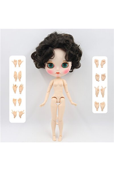 Choice دمية آي سي واي دي بي إس بلايث بمقياس 1/6، جسم مفصلي ببشرة بيضاء، شعر أسود، وجه غير لامع مع حواجب، تصميم مخصص...