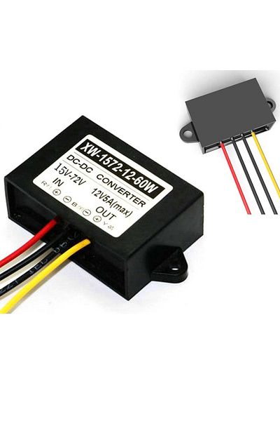 Choice Dc15-72v Step Down To 12v 5a 60w Voltage Regulator Buck Converter Reducer Power Converter Waterpr...