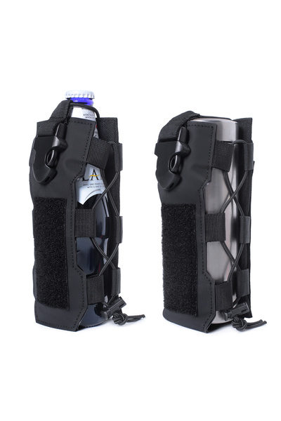 Choice حقيبة زجاجة مياه رياضية خارجية من BK Molle مزودة بغطاء قنينة راديو وحافظة خصر وحقيبة صيد ومشي لمسافات طويلة
