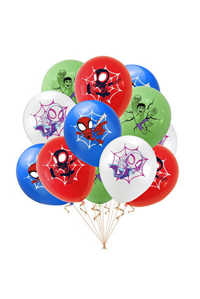 Choice مجموعة من 10 قطع من بالونات اللاتكس من ديزني بحجم 12 بوصة من سبايدرمان...