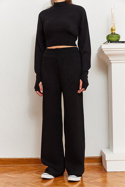 Bianco Lucci Women's Double Suit with Elastic Waist