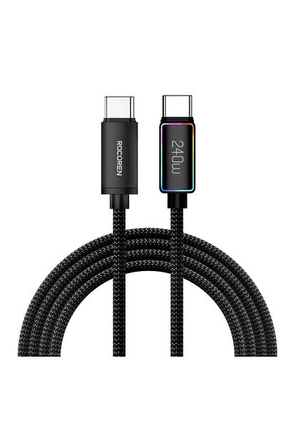 Choice Black 1m Rocoren 240W 5A USB Type C Cable Fast Charging PD 3.1 USBC Type-C Quick Charging Date Cord