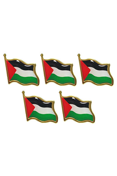 Choice 5 قطع - 80 قطعة من دبابيس علم فلسطين المعدنية، دبابيس طية صدر السترة ل...