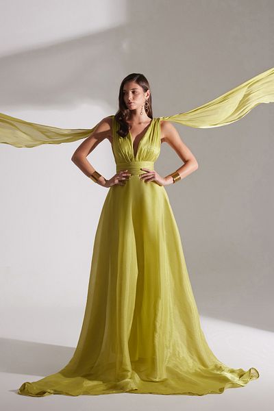 BETTY & SAM Emily Pistachio Green Floash Night Dress