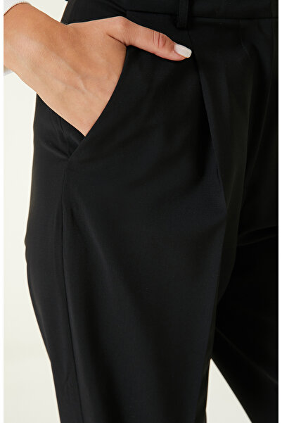 Network Siyah Bol Paça Pantolon