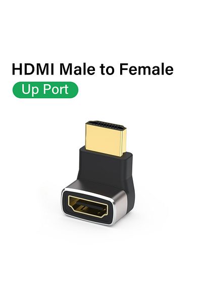 Choice 5 8K HDMI 2.1 Cable Adapter 90 Degree Right Angle Male to Female Connector 4K 8K HDMI Extender for .