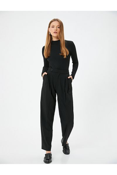 Koton Long Sleeve Turtleneck Knitwear Sweater - Slim Fit