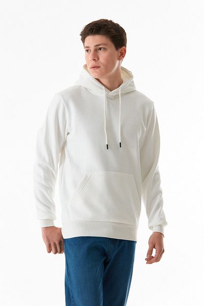 Fulla Moda Базов суичър с качулка с джоб и кенгуру