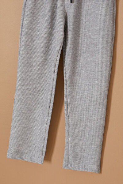 Genel Markalar Gri Arka Cepli Rahat Kesim Erkek Çocuk Pantolon 19335