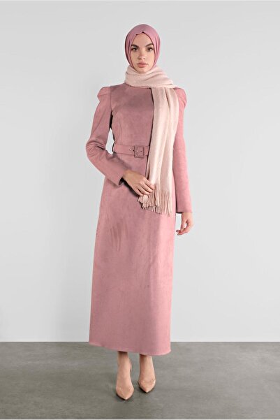 Alvina Велурена рокля с колан 41143