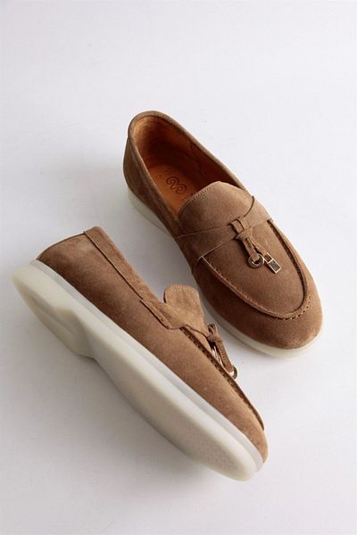 NILUFARR Lou Tan Genuine Suede Women's Casual Shoes