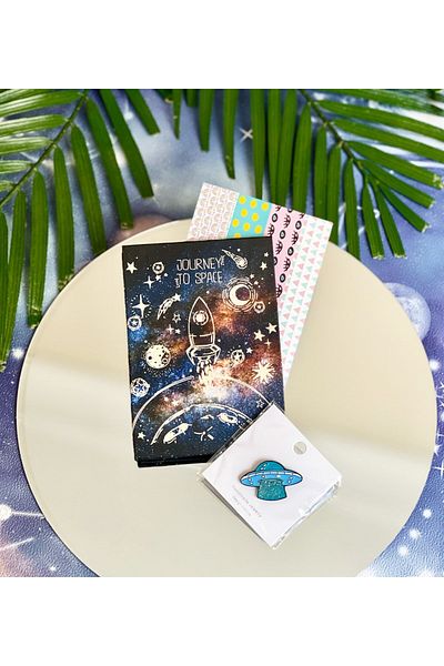 Gift Moda Space Rocket Mini Σετ άλμπουμ και σήματος