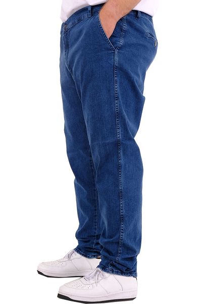 ModeXL بنطال جينز رجالي مقاس XL بجيب جانبي CHINO 18880 أزرق فاتح
