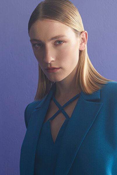 Jus De Pommes PETROL MAVİSİ CEKET BÜSTİYER PANTOLON TAKIM