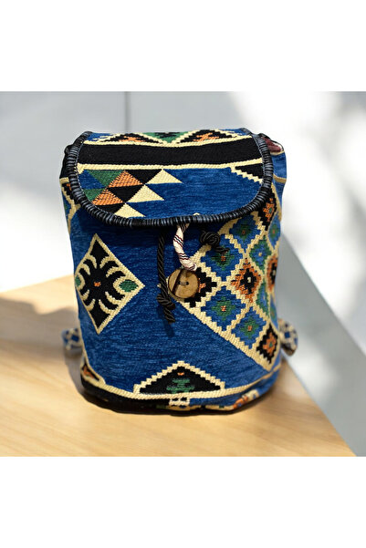MODA Large Size Backpack with Ethnic Rug Pattern