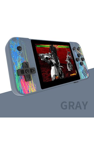 ZUIDID GRAY 800 In 1 Games doodle Handheld Game Players Portable Retro Video Console Boy HD 3.5 Inch 1080*6