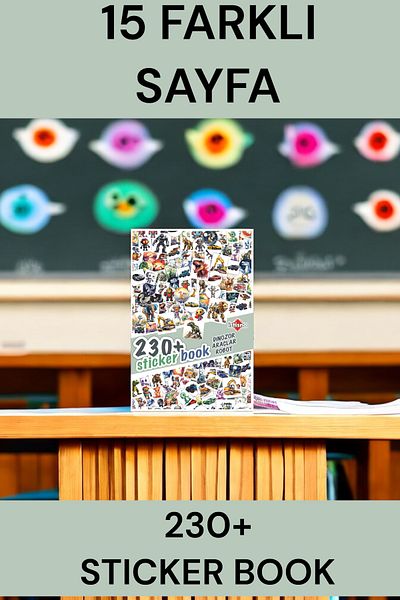 İstisna 15 صفحة 230+ ديناصور مركبات روبوت ملصق كتاب ملصق كتاب ملصق دفتر مقاس A5 مجموعة ملصقات