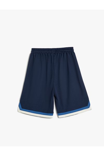 Koton Farbblock-Oversize-Shorts – gebundene Taille und Tasche