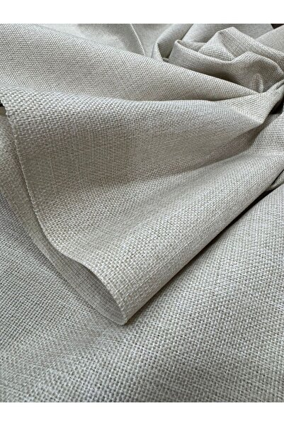 Enesar Home Krem Döşemelik Keten Kumaş Premıum Dokuma
