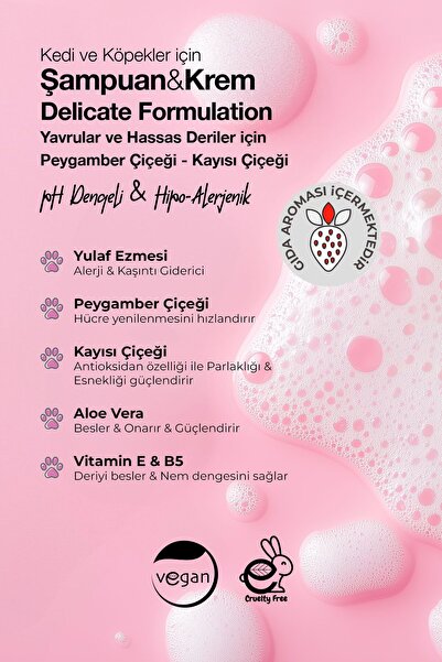 Docho Şampuan Ve Krem Delicate Hassas Deriler Ve Yavrular 300 ml