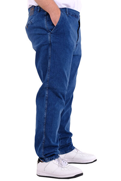 ModeXL Mode XL Large Size Men's Jeans Side Pocket Chino 18880 Light Blue
