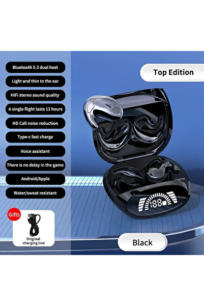 Choice سماعات رأس رياضية لاسلكية بلوتوث من فيكيفون، لون أسود، عالية الجودة، ث...