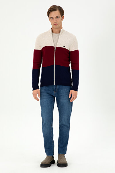 U.S. Polo Assn. Men's Stone Knitwear Cardigan 50297062 -Vr049