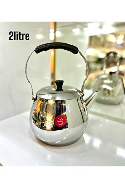 Tabibu Çelik çaydanlık üstten kulplu kamp soba çaydanlığı 2litre