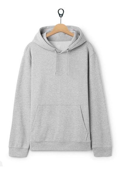 Pink Sky Women's Gray Butterfly Printed Detailed Hooded Sweatshirt