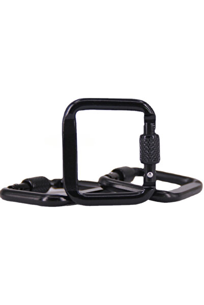 Choice black 1PC Durable Square Carabiner Outdoor Camping Hiking Keychain Sna...