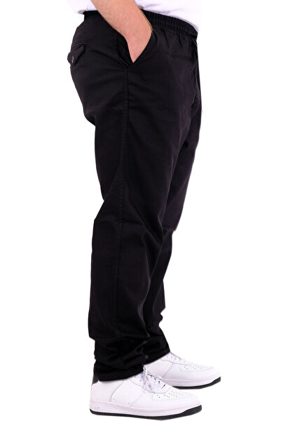 ModeXL Mode XL Plus Size Men's Gabardine Straight Leg Jogger 21929 Black