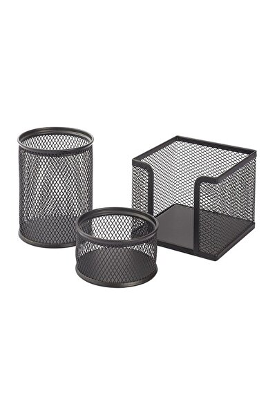 KRAF Perfore Table Set 3 Pieces 470g Black
