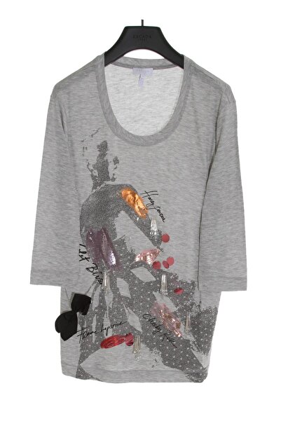 Escada Sport Truvakar Kol Kürek Yaka Baskılı T-shirt