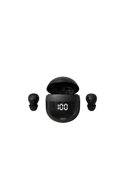 Kebidumei Black Invisible Headphones TWS Mini Earphones Wireless Bluetooth 5.3 Earbuds with Microphone Noise R