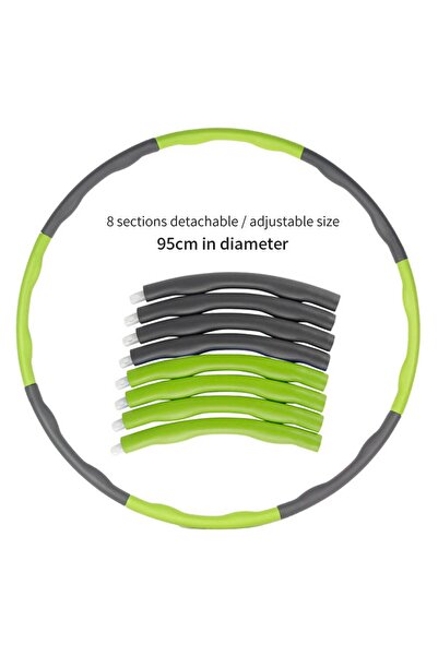 Choice green Removable Hula Circle Hoops for Adults Sport Slimming Fitness Equipment Training Ring Circle A
