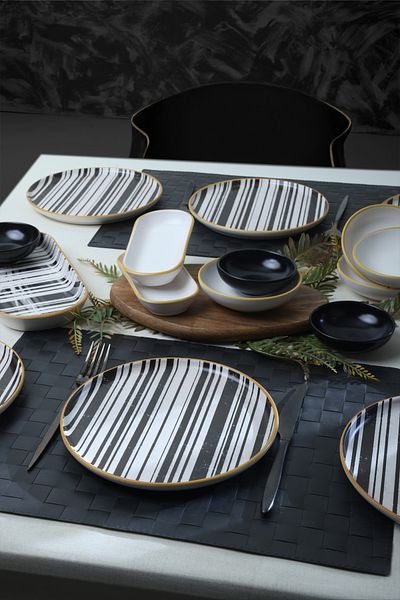 Keramika Cleo Breakfast Set 18 Pieces for 6 People 19918-20-41