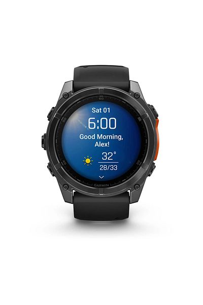 Garmin GARMIN FENIX 8 - 51 MM, AMOLED SLATE GRAY WITH BLACK SILICONE BAND