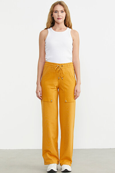 Sementa Mustard Hooded Oversize Tracksuit Set