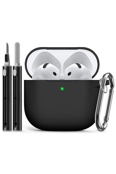 Choice for AirPods 4 Case Cover (2024) with Cleaner Kit,Soft Silicone Protective Case for Apple AirPods ...