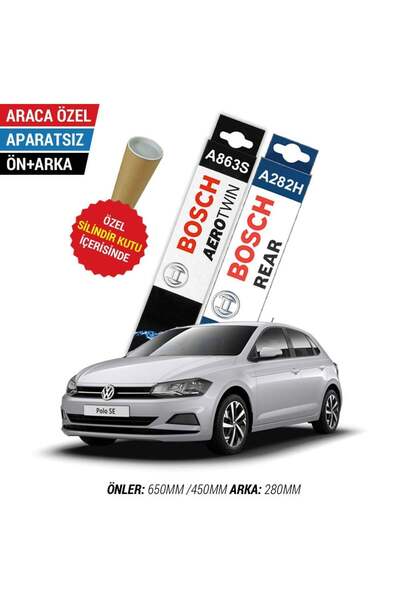 Silecek Sepeti VW Polo Ön Arka Silecek Takımı (2018-2024) Bosch Aerotwin