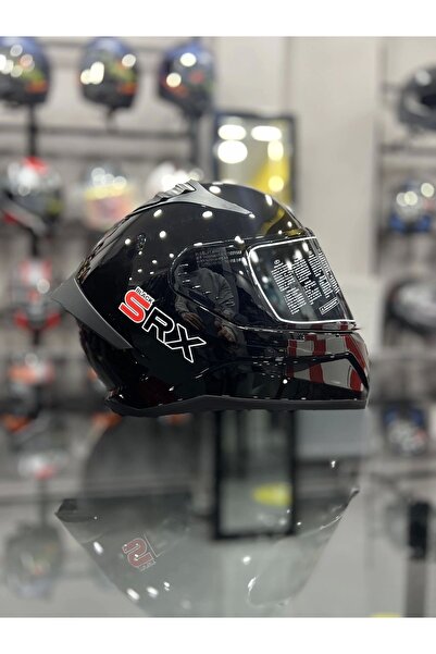 MTS Solid Shiny Black Dark Smoke Vizör